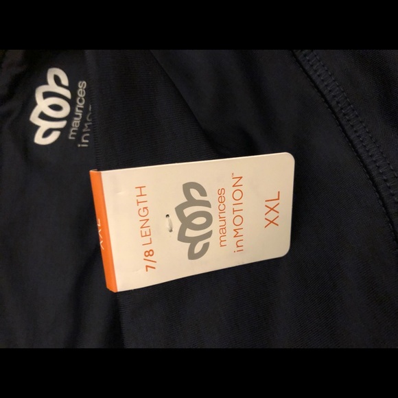 NWT Maurices In Motion 7/8 Length Navy Yoga Pants XXL - Picture 7 of 9